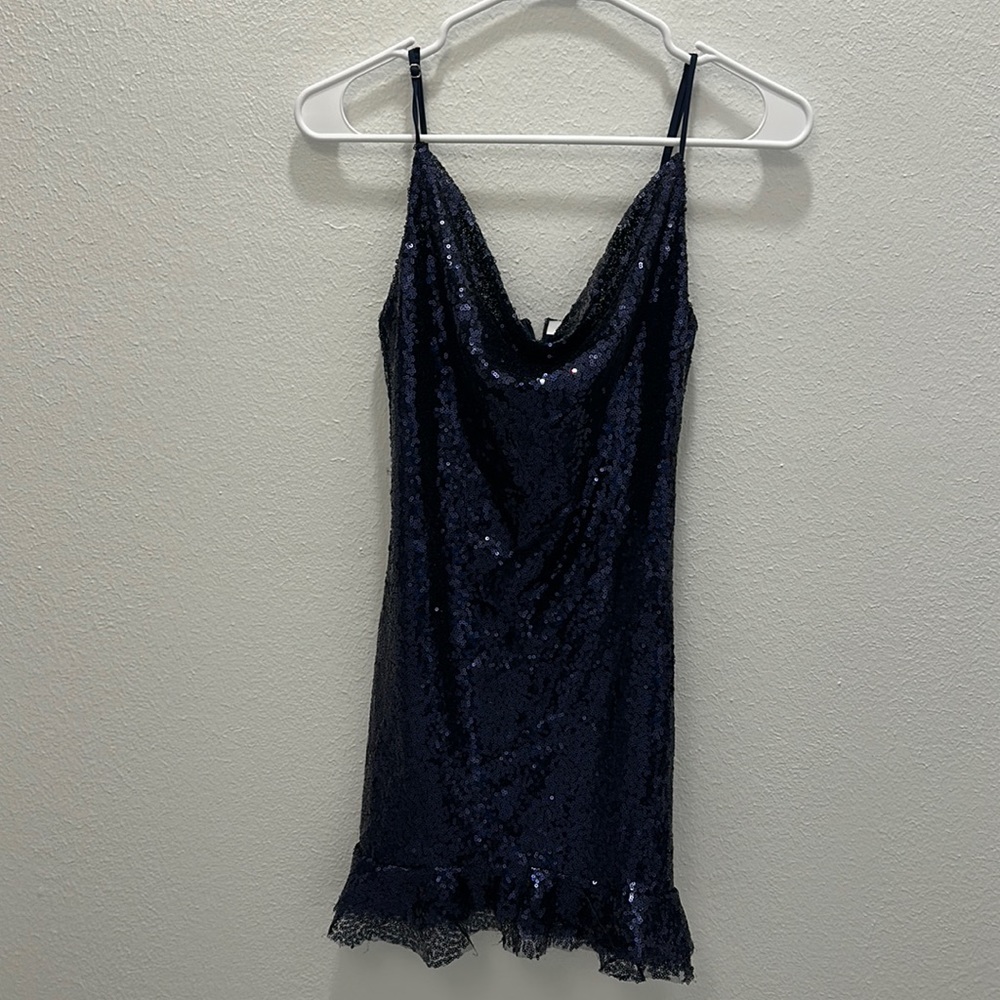 Lucy in the Sky navy blue sparkle dress